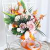 KX4B Faux Flower Bridal Bouquet Centerpieces Arrangement Gift Party Room Decoration