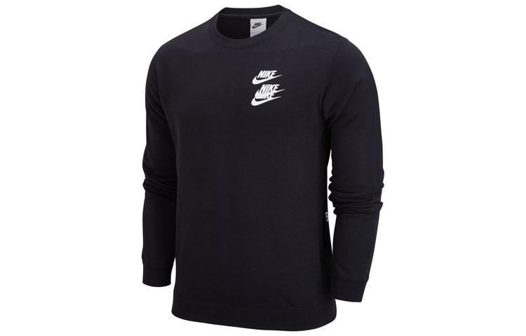 Nike Sweatshirts Unisex Black Crew Neck Moderate Regular DV7381-010 S