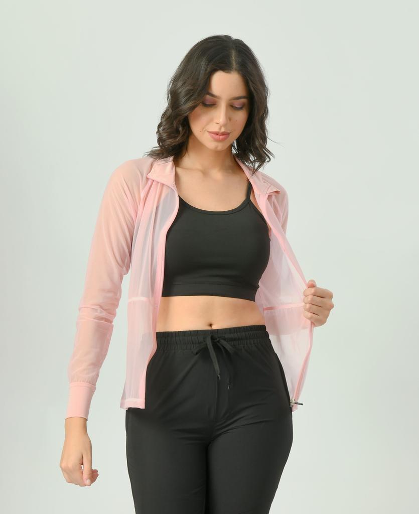 Body Smith Baby Pink Mesh zipper
