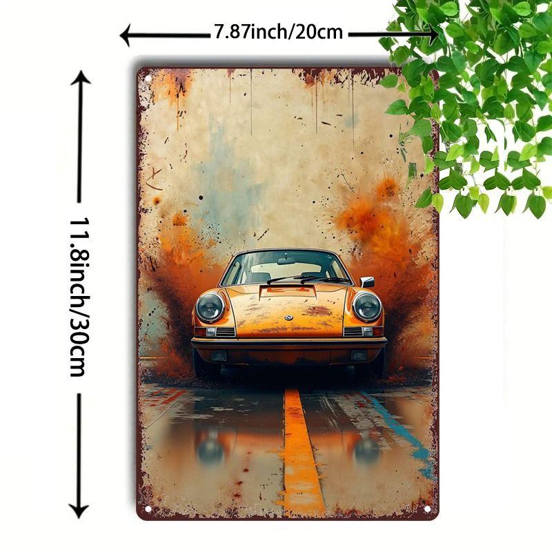 Retro Metal Wall Art Decor for Living Room Garage Garden