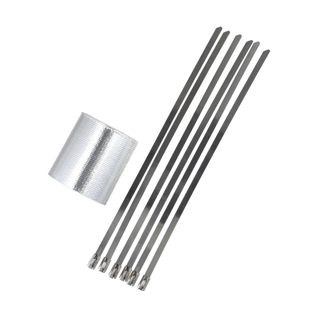 Taśma aluminiowa 5m Taśma izolacyjna termiczna wysokotemperaturowa Taśma osłonowa Taśma owijana Bandaż Taśma osłonowa termiczna do owijania kolektora wydechowego samochodu