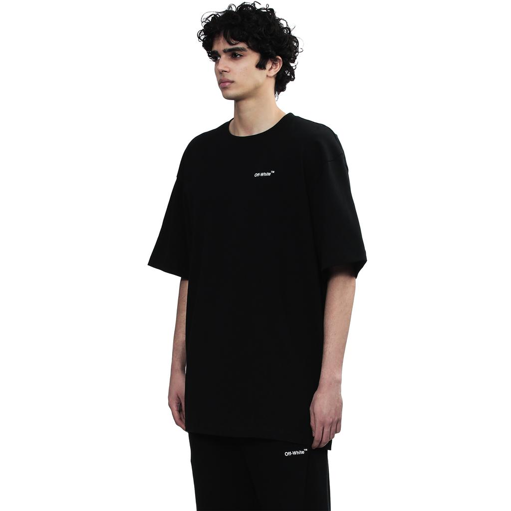 Off-White Back Graffiti Gradient Arrow Print Fashion Light Luxury Trendy Versatile T-Shirt Unisex Tops OFFTEGARC067Q