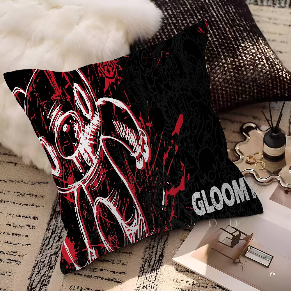 G-Gloomy B-Bear Personalized Pillow Dust Cover Bedroom Kids Party Decoration Pillowcase Birthday Children Gift