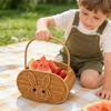 This Plastic Rattan Suitcase Is Perfect For Picnics, Easter, Organizing, And Other Occasions.
