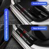 1/4/5Pcs Car Door Sill Scuff Plate Decor Carbon Fiber Stickers For Toyota CHR Camry Yaris Land Cruiser Sienna Crown Rav4 Corolla