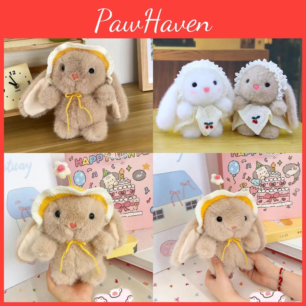 Rabbit Animal Plush Keychain Toys For Kids Bedroom Decoration Pendant Gifts