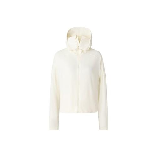 

adidas Cooling UPF50 Quick-Dry Sports Casual Jacket for Women, Ivory White XS