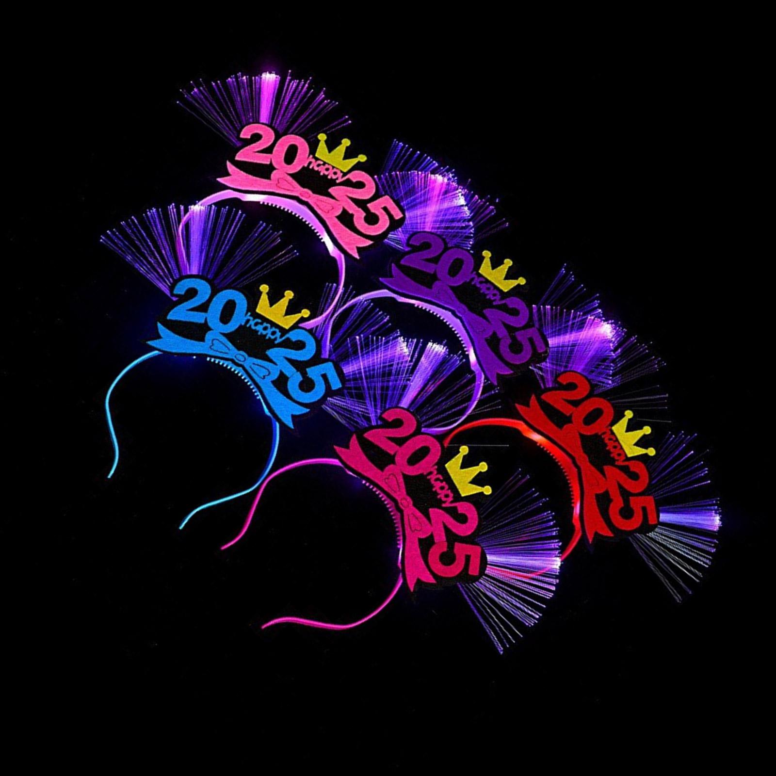 2025 Headband Photo Props Fun Headband Party Light up Karaoke Party Hair Hoop Christmas Bowknot for Christmas Stage