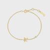 Gold Sparkling Star 925 Silver Bracelet B066-04G.