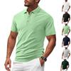 Herren Sommer-Poloshirt: schwer, atmungsaktiv, locker geschnitten, lässiges und business-taugliches kurzärmeliges T-Shirt