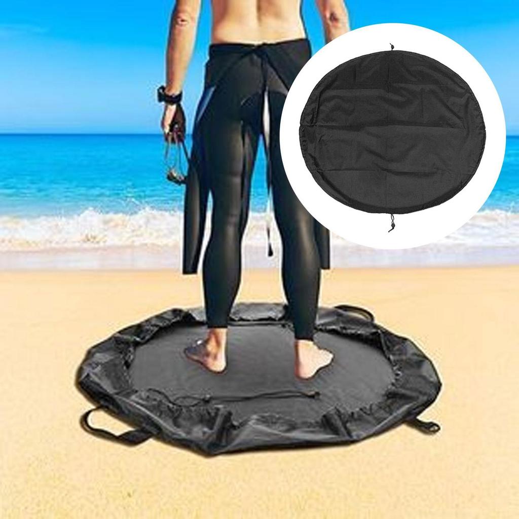 Wetsuit Changing Mat Surfing Accessory Compact Sundries Bag Diving Suit Pad Wetsuit Bag for Scuba Kayak Diving Rafters Boaters