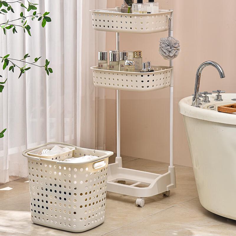 Plastic Multi-Layer Laundry Hamper & Storage Rack