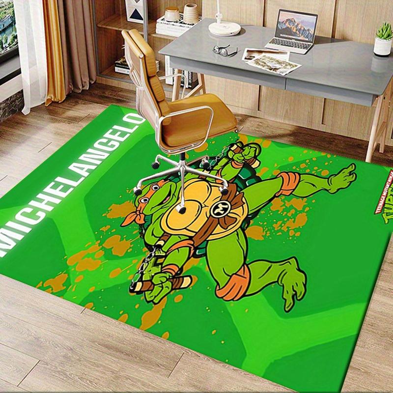 Ninja, Turtle, Michelangelo Office Carpet Soft Polyester Entrance Carpet Washable Non Slip Machine W