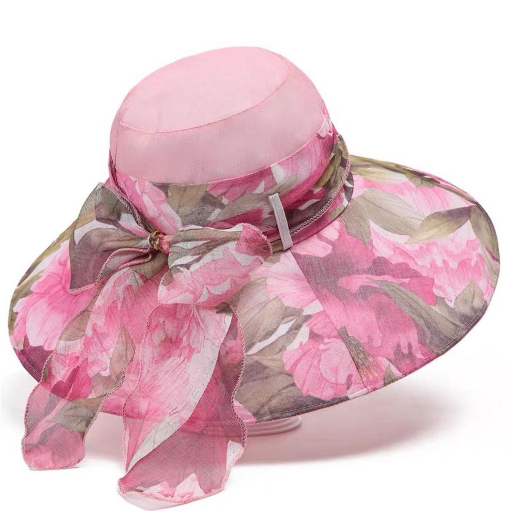 Women's Stylish UV Protection Wide-Brim Sun Hat for Summer Travel