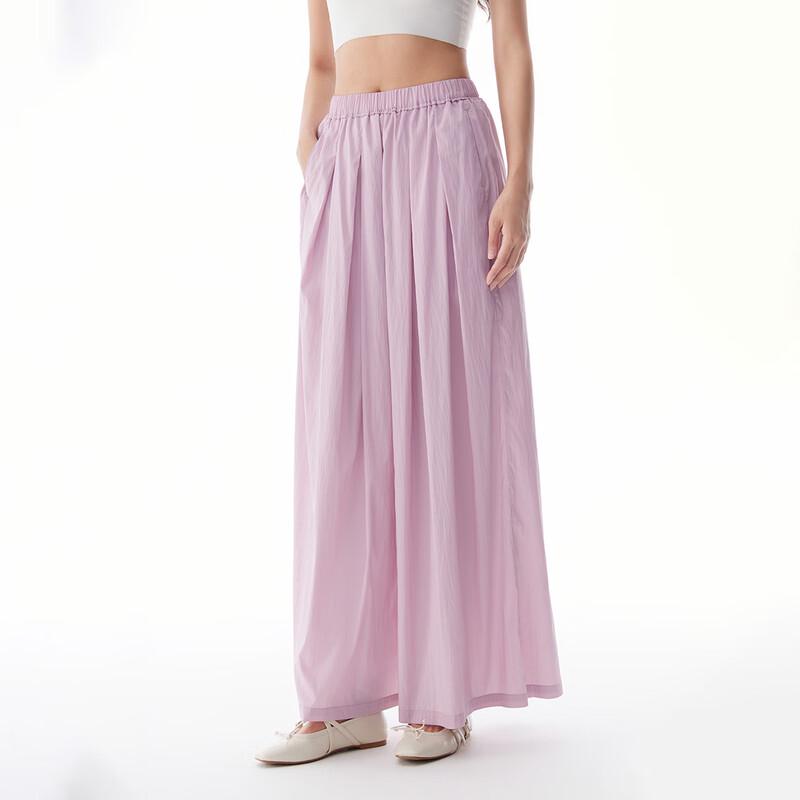 Aolaiyi Women's Summer High-Waist Loose Straight-Leg Pants