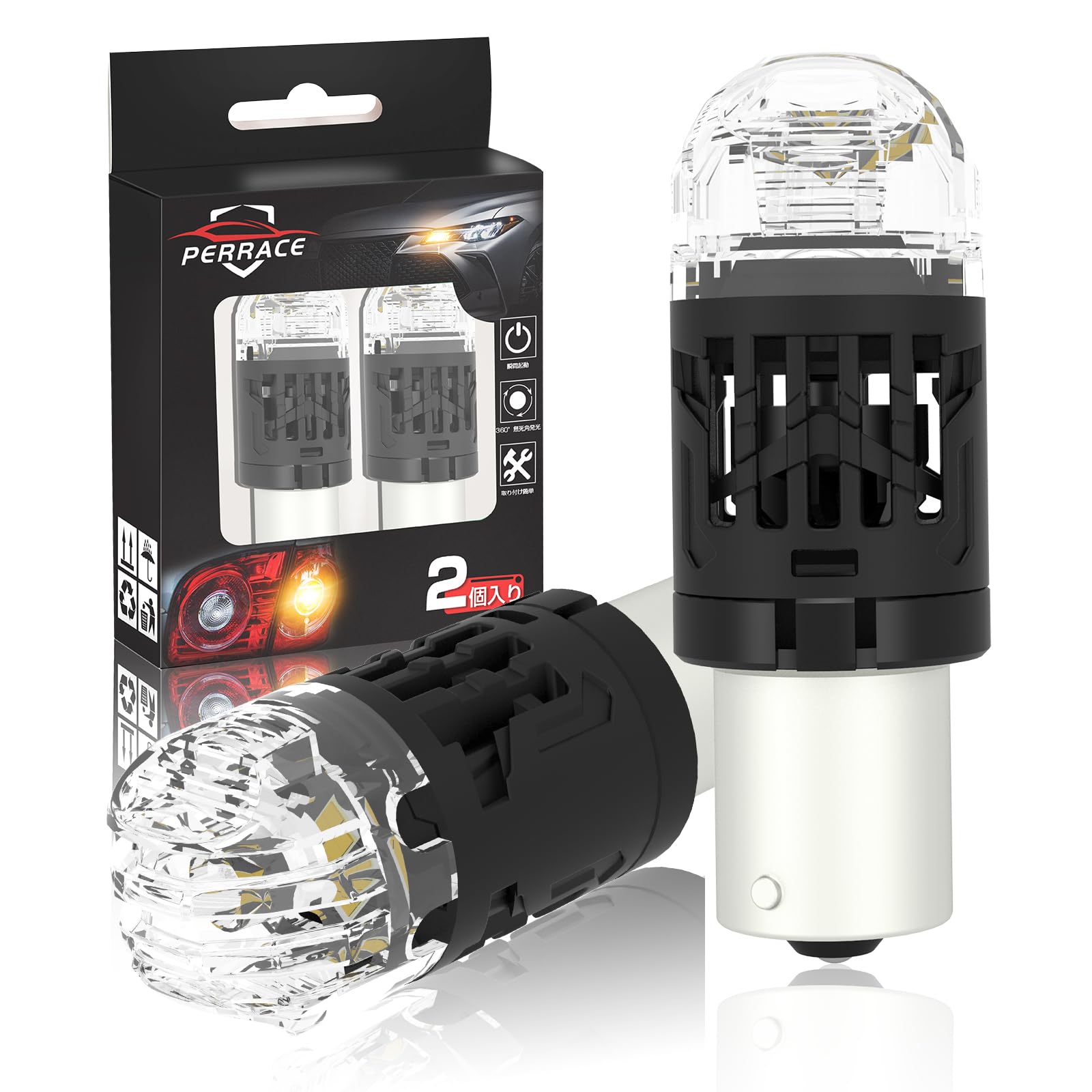 

Светодиодный указатель поворота Perrace S25, контакт 150°, янтарный, BAU15S, PY21W, новейший S25 одинарный, s25 pin angle difference белый