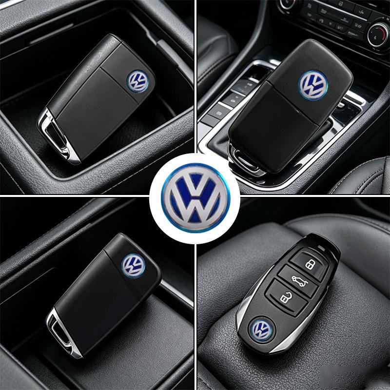 14/11mm Car Key Emblems Replacement Car Key Stickers For Volkswagen VW Polo Passat B5 B6 B7 Golf 4 5 6 Tiguan Jetta CC T5 Touran Ph6
