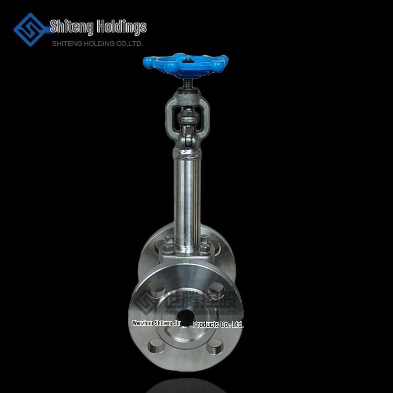 DN100 Industrial Bellows Extended Stem Carbon Steel Flanged Globe Valve WJ41H-16C