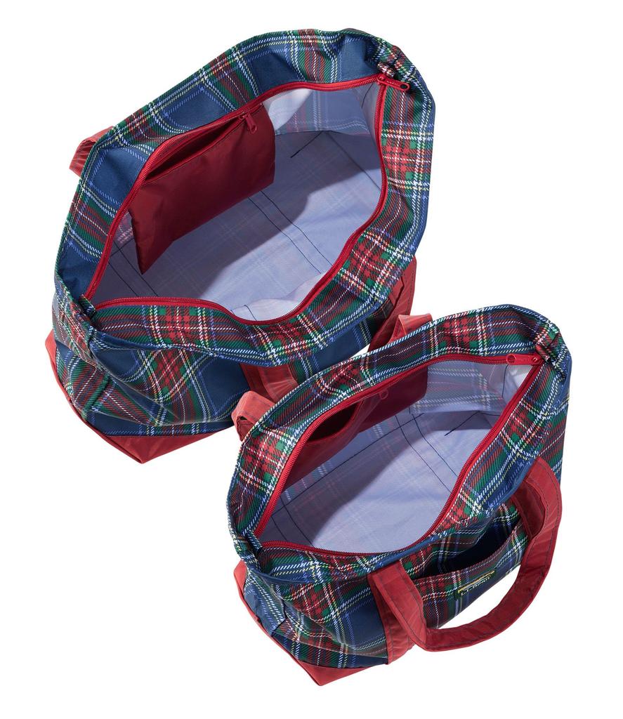 [L.L.Bean] Everyday Lightweight Tote, Plaid, Medium, One Size Fits All, Navy Stewart Blue 1000296980