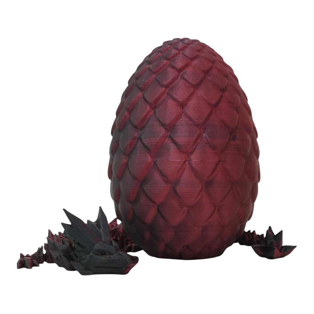 3D Printed Dragon Egg Easter Decoration Creative Decompression Dragon Egg Articulated Crystal Dragon Fidget Toy Kids Gifts
