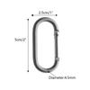 2/5/10pcs Safety Outdoor tool Alloy Aluminum Rings Camp Mountaineering Hook Travel Kit Climing Carabiner Buckle Keychain