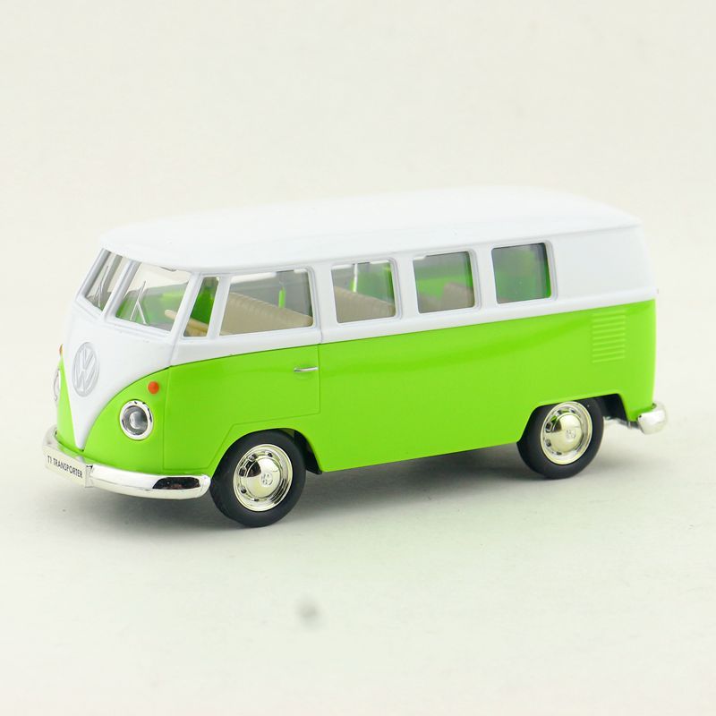 

Alloy Car 5inch Bus Metal Childrens Toy Model Car Inertia Car Box Color зелений