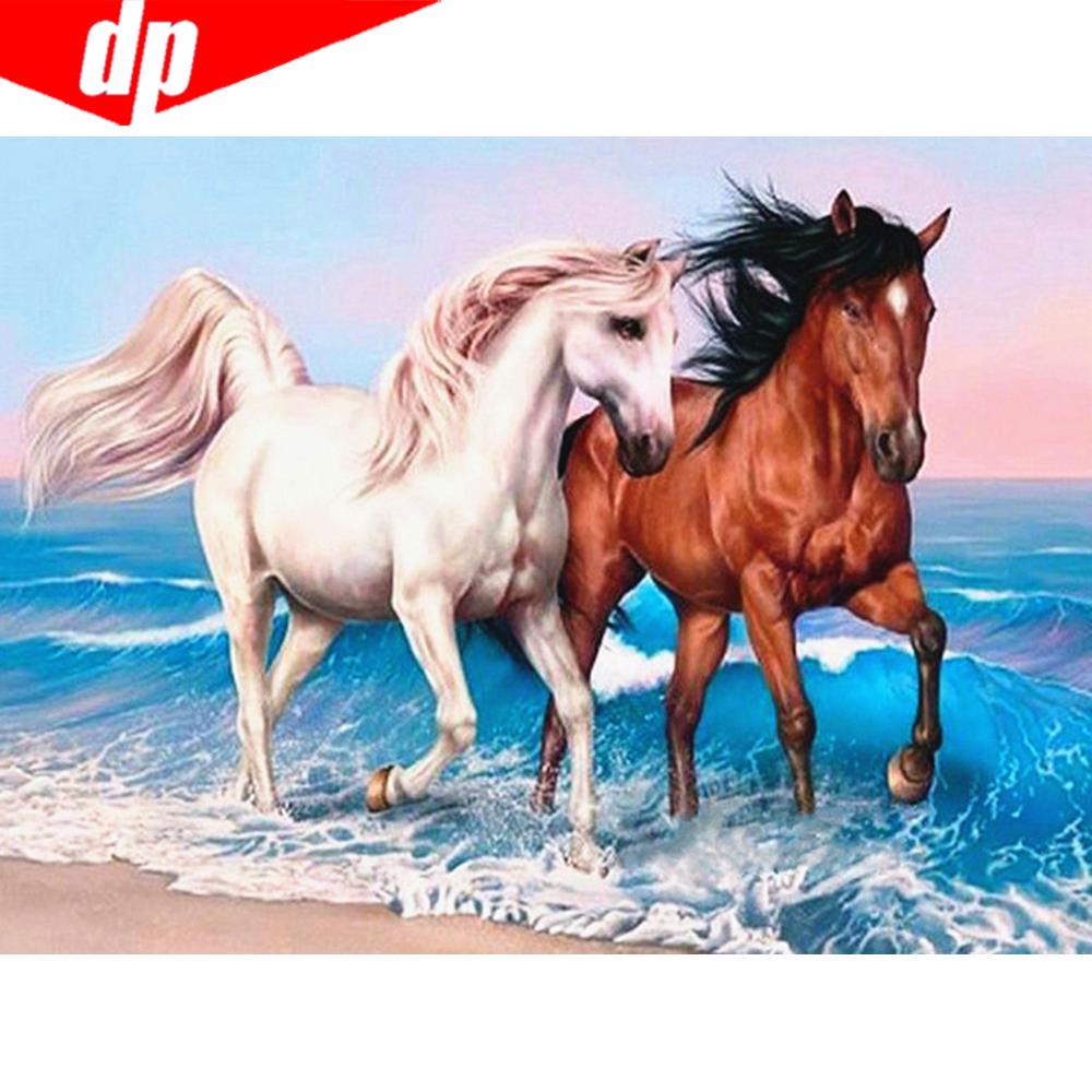 5D Diamond Painting Wolf Picture of Rhinestone Full Drill Square Round Diamond Embroidery Animal Mosaic Tree Landscape Cross Stitch Home Decor