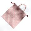 [erkaneko] (Layla Bag Store) Gym Clothes Bag with Handles, Strawberry Design, Strawberry Design with Handles