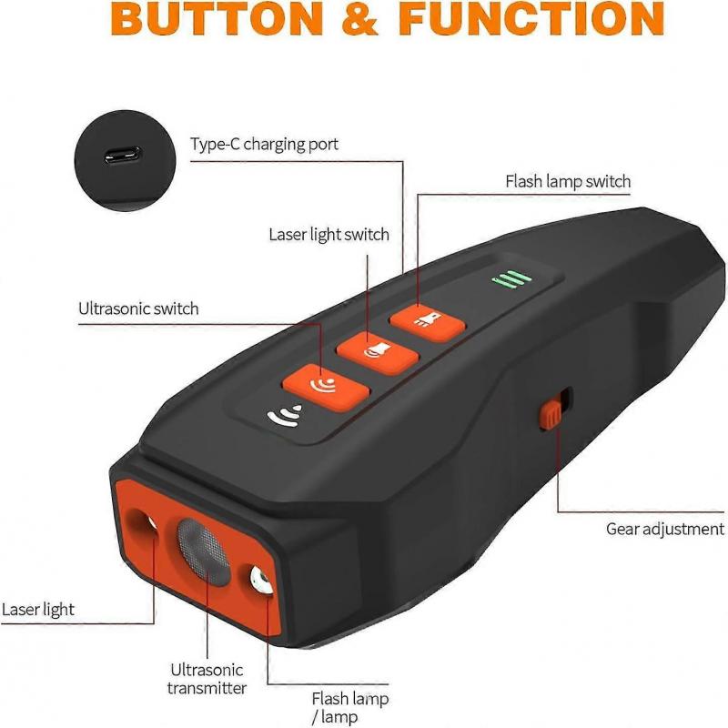 Dog Bark Deterrent Devices, Ultrasonic Anti Barking Device For Dogs 50ft Range