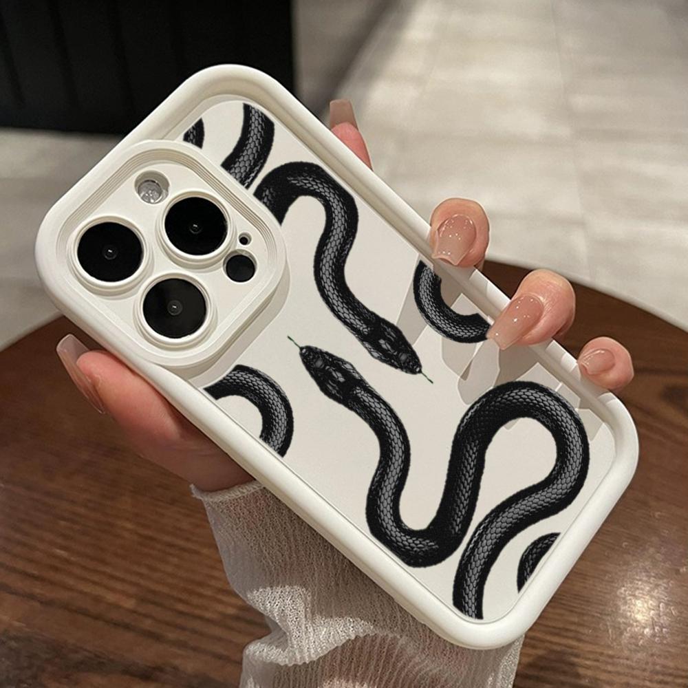 LZ5 Butterfly Black Gold Snake Silicone Phone Case for Xiaomi 11 Lite 5G 14T Redmi 14C 13C A3 Note 12 11 9 10 13 Pro Plus Shockproof Back Cover