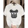 European Size New Heavyweight Summer American High Street Oversized Round Neck Short Sleeve T-Shirt with a Unique And Sophisticated Casual Style