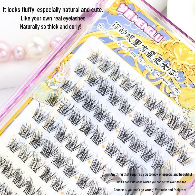 Dream Deer Curved Baby False Eyelashes - Comic-Style Natural Look 2025