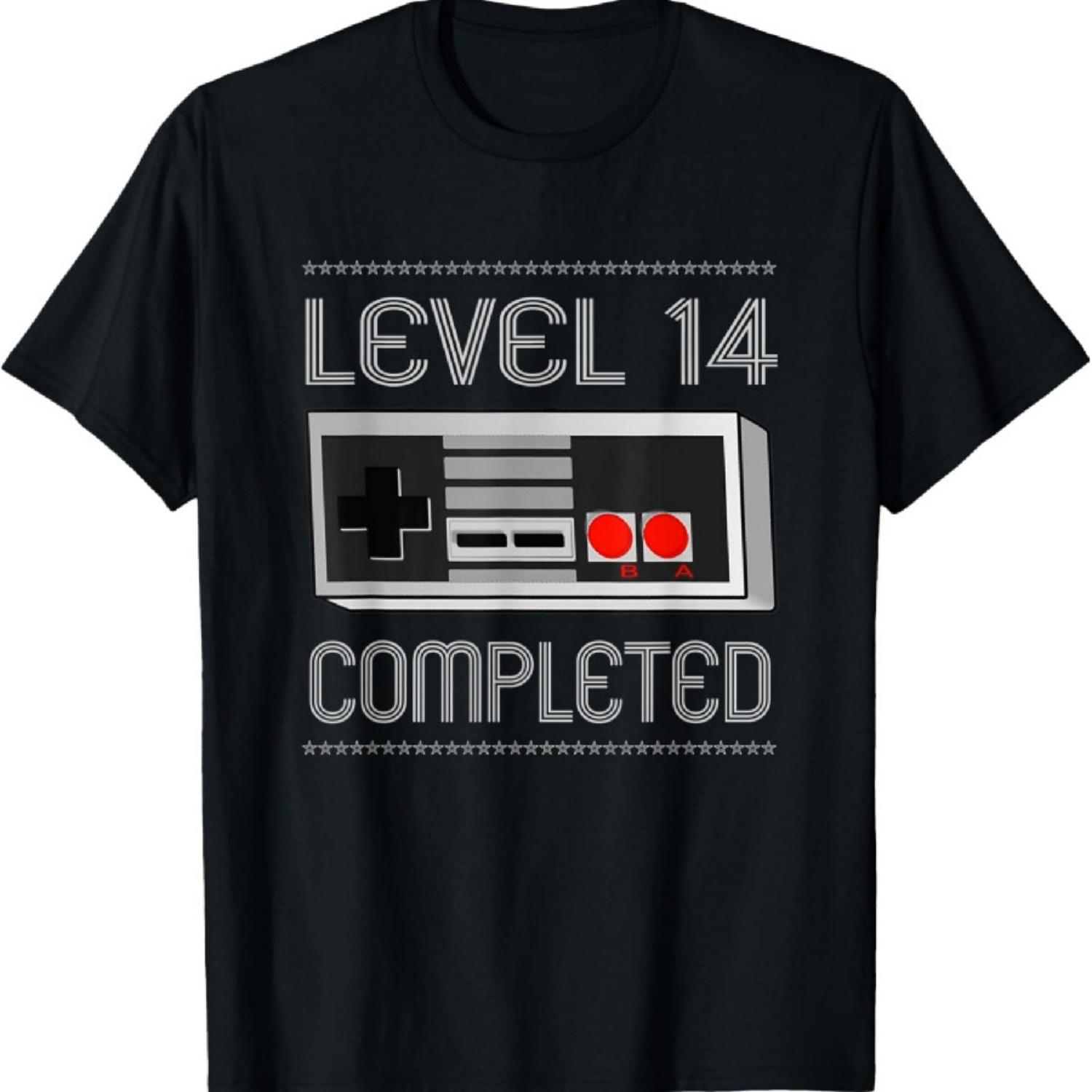 

15th Birthday Graphic - Level 14 Completed T-Shirt XXXXXL чёрный