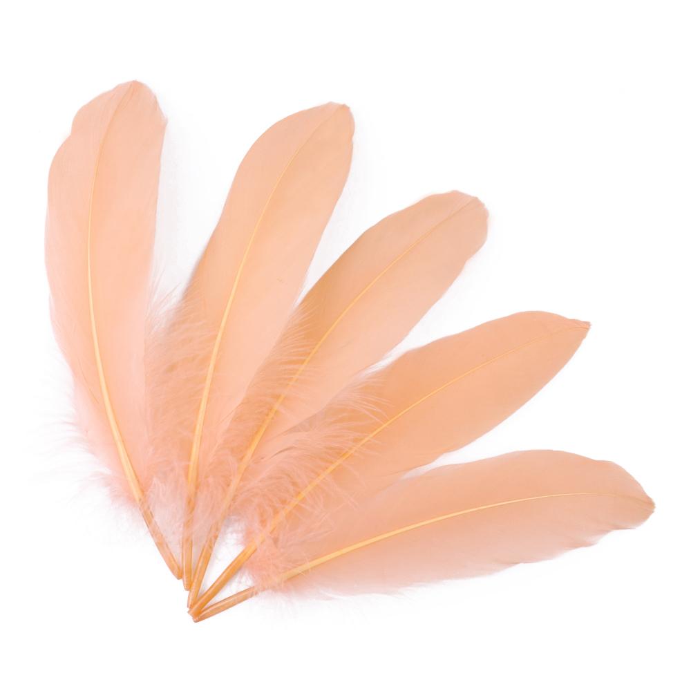 50/200/500 Stück Harte Stange Natürliche Gänsefedern Bastel Federn Weiße Federn Schmuckherstellung DIY Party Hochzeitsdekoration 15-20CM
