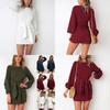 Luxurious Womens Long Sleeve Knit Bodycon Bandage Mini Dress For Chic Winter Style
