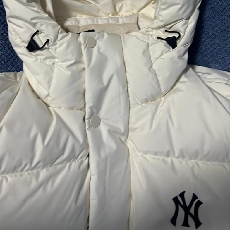 New MLB Down Jackets Unisex Cream 3ADJEC926-50CRS