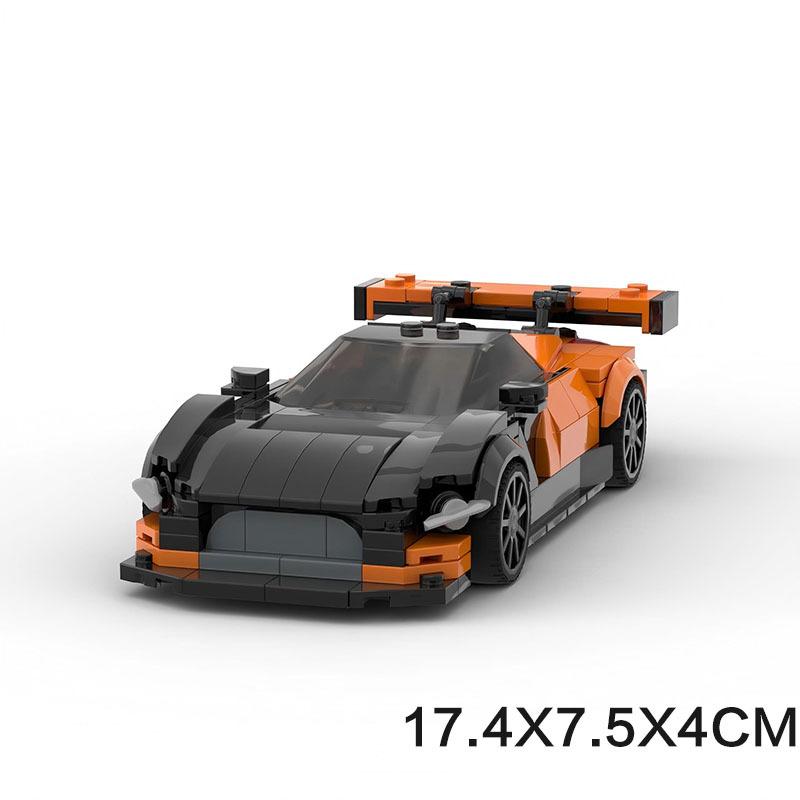 M Eight-Grid Car Mclaren 720Sgt3 Compatible With Building Block Puzzle Assembly Small Particle Car Model