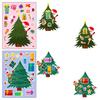 6 Stück/Set DIY Weihnachtsbaum Schneeflocken Puzzle, Tür- und Fensterdekoration für festliche Atmosphäre, Puzzle-Aufkleber Weihnachtsgeschenke