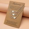 Necklace Suitable for 3 BFF Matching Heart Pendants Long Distance Friendship