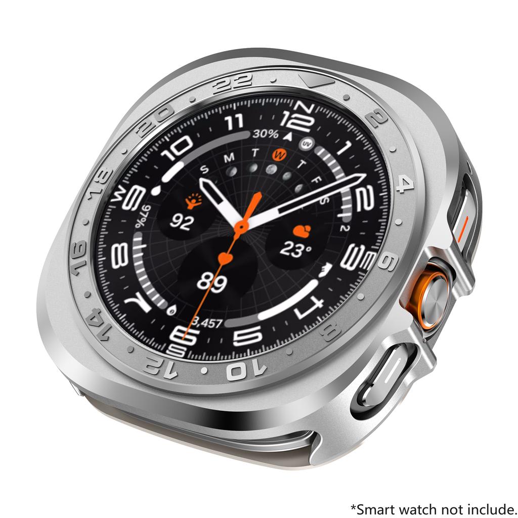 Für Samsung Galaxy Watch Ultra 2025 47mm Hülle Metallhülle Zubehör Harter Rahmen Metallhülle für Samsung Galaxy Watch 7 Ultra 47mm