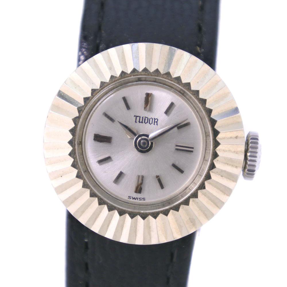 

TUDOR Watches 1703 chameleon SilverDial K18 Gold/Embossed Leather Hand Winding Women Used