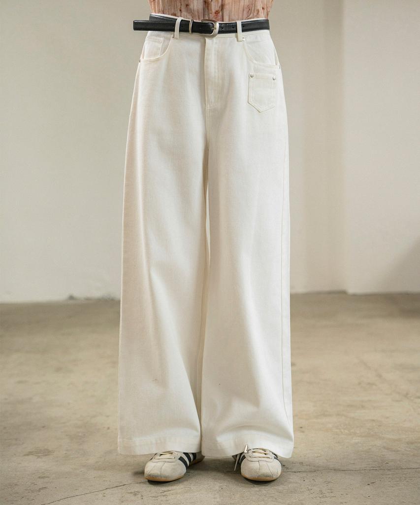 HYFVE Mini-Me Pocket Wide Belted Cotton Pants