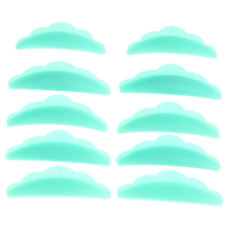 

Цветные новые ресницы, силиконовая подушечка, вспомогательный инструмент для ресниц зелёный