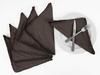 Vargottam Black Home Decor Parties Dinner Table Linen Re-Usable Napkins Set-Pack Of