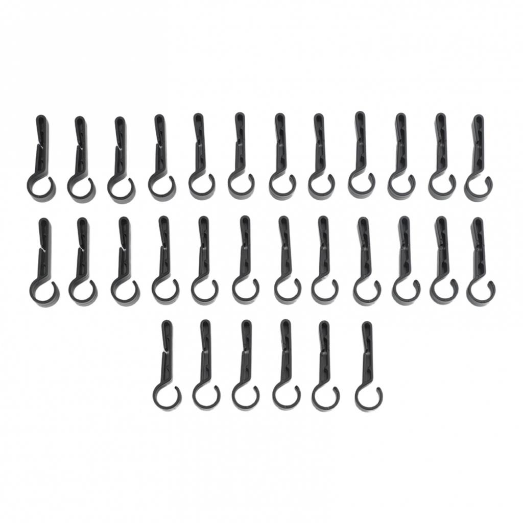 Headlamp Clips 30 Pcs Sturdy Plastic for Secure Helmet Fixing During Activities