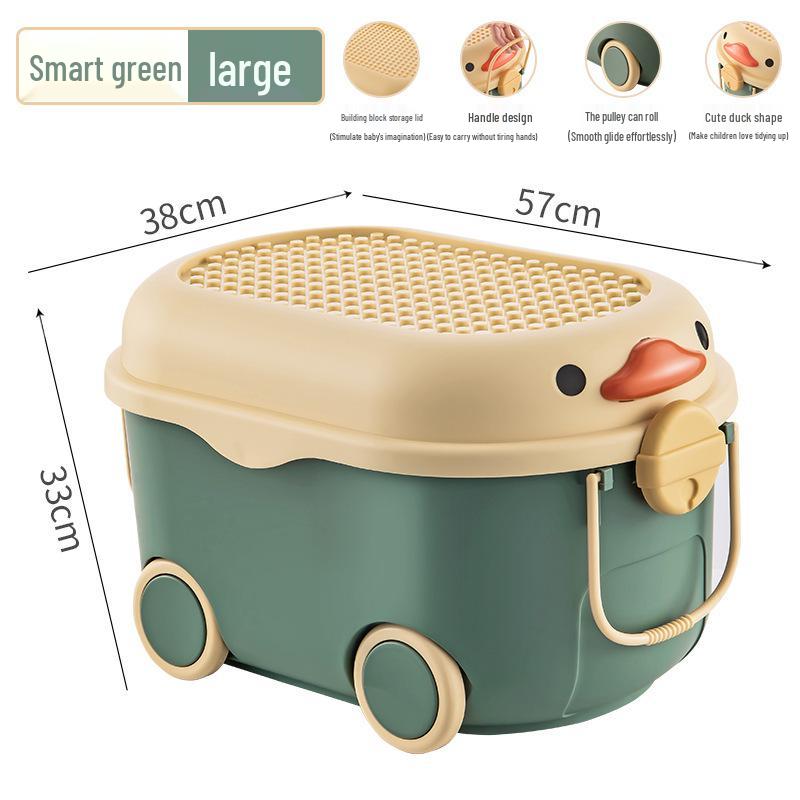 Children's Large Capacity Plastic Storage Box for Toys, Snacks, and Baby Clothes