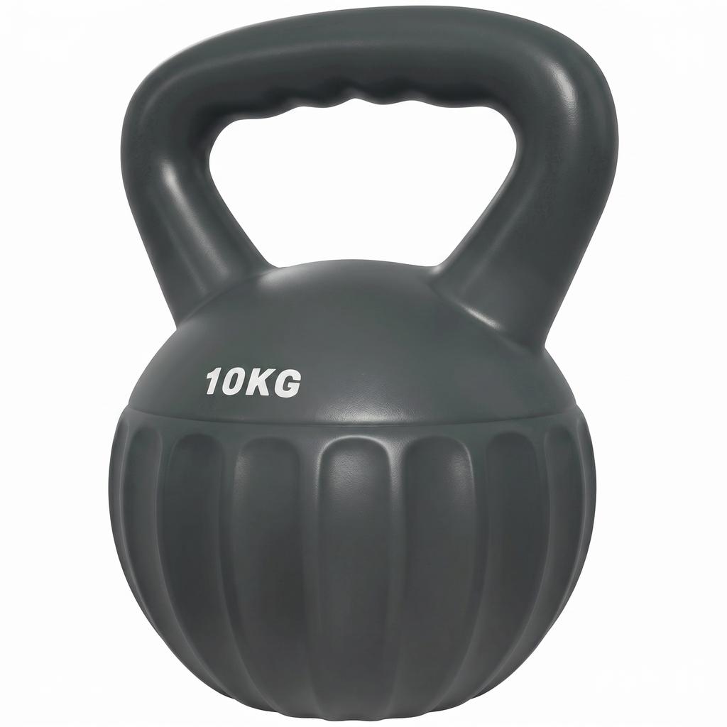 Kettlebell For Strength Training Kettle Bell With Non Slip Handle 10 Kg Grey