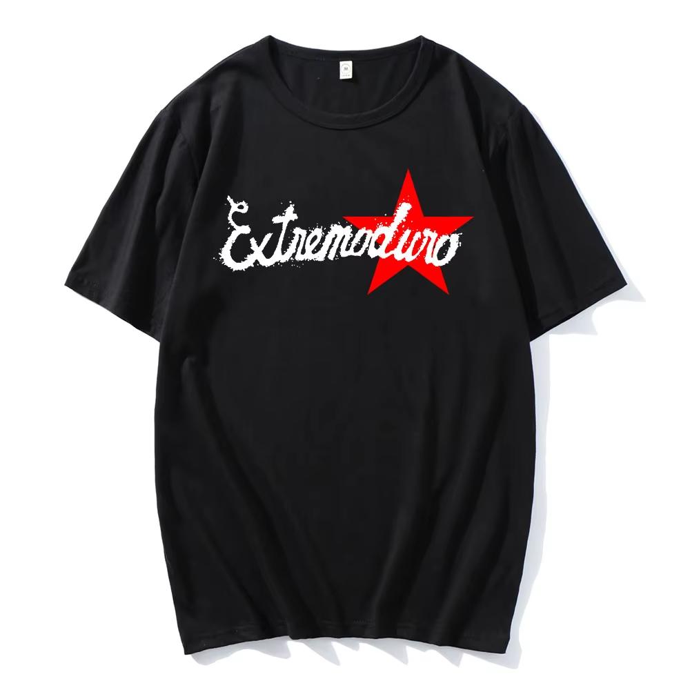 Unisex Fashion Rock Band Extremoduro Print Short Sleeve T Shirt Men Women Graphic Vintage T-Shirts Y2k Hip Hop Tees Tops Clothes