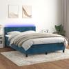 VidaXL Slat Bed Base with Mattress and LED, Upholstered Bed, Double Bed, Adult Bed for Interior Bedroom, 3134403