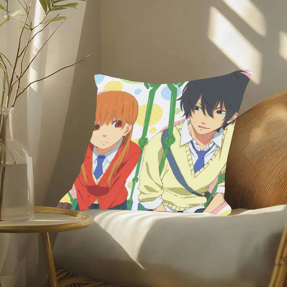 Anime My Little Monster Pillow Case Fashion Square Pillowcase Bedroom Sofa Room Ins Decoration Leisure